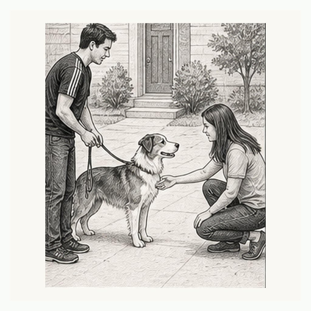 Detailed sketch demonstrating Polite Greeting Recall-Off
